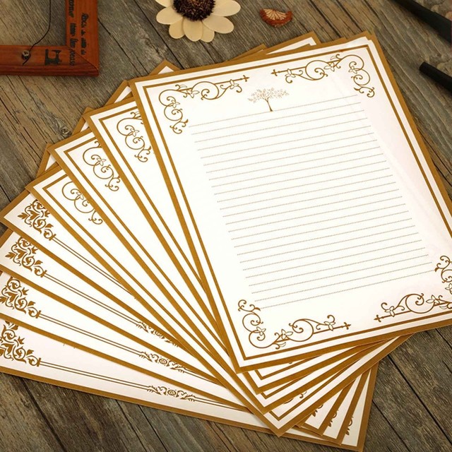 8 Sheets Letter Writing Papers Vintage Letter Papers Stationary